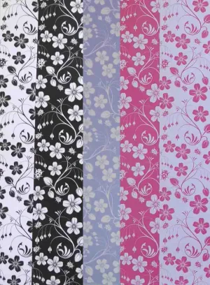 A4 - Patterned - Metallic Floral Spring Garden
