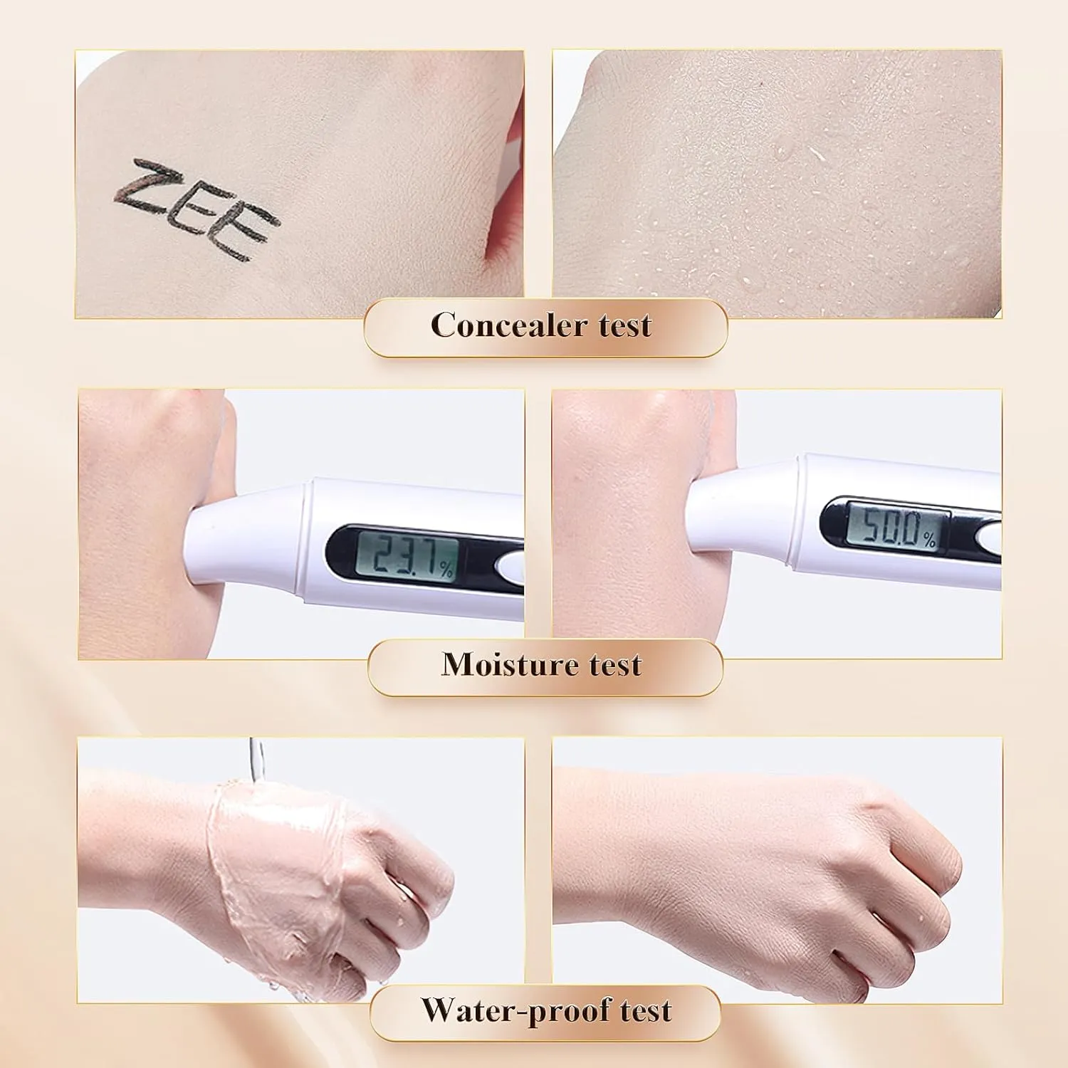 Air Cushion CC Cream - Moisturizing BB Cream Foundation, Long-Lasting Waterproof New Mushroom Head Cushion Foundation Concealer for Even Skin Tone (Natural, 1 PCS)