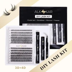 ALKKAR DIY Eyelashes kit Bond Sealant Tweezers Remover