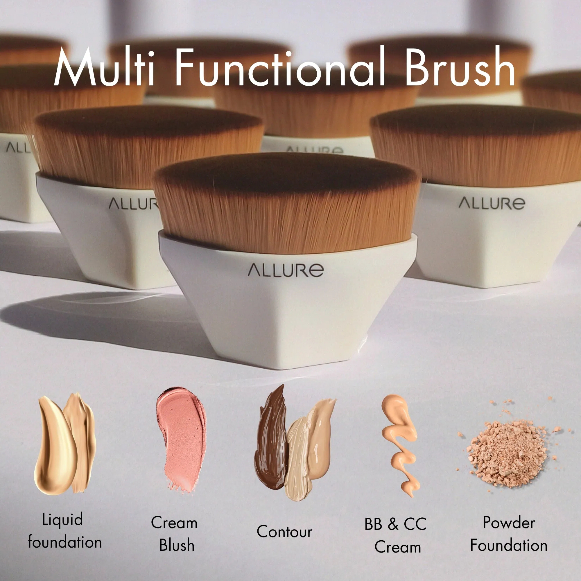 Allure Foundation Brush - White