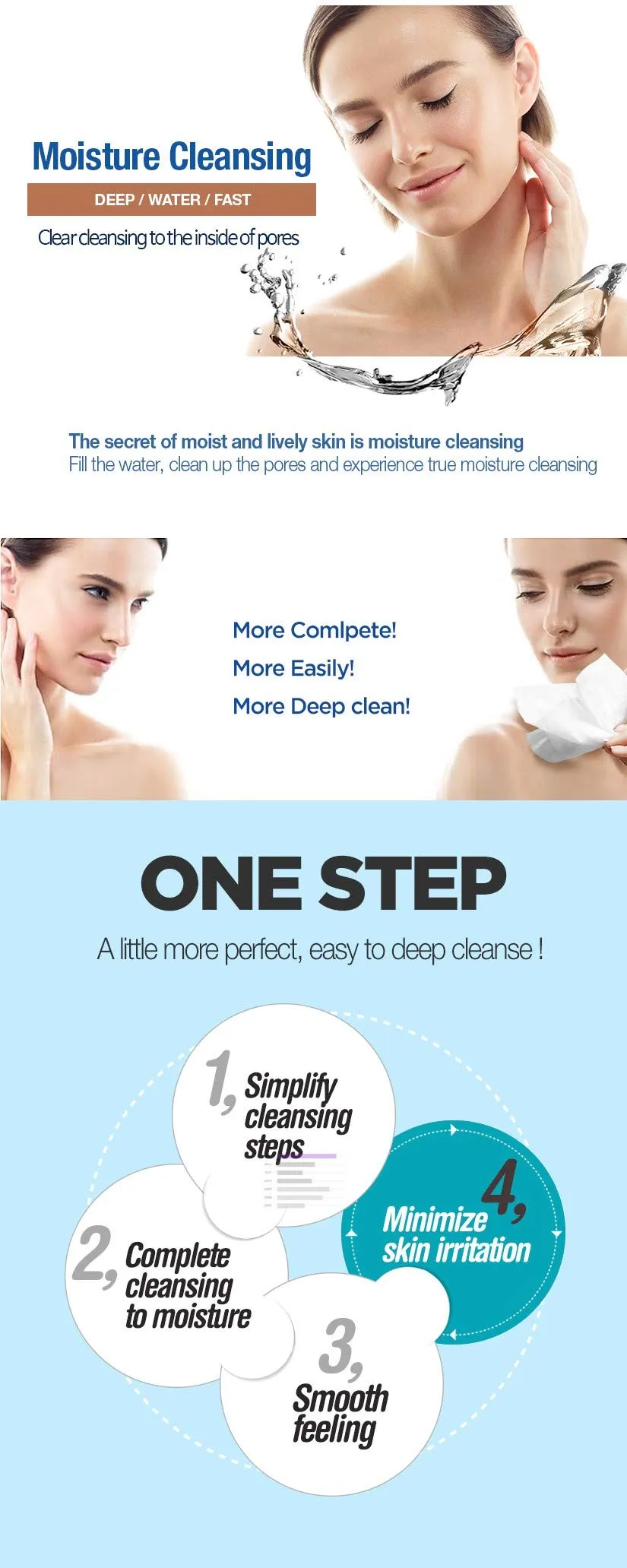 Aloe Vera Facial Cleansing Towelettes | Travel-Friendly Face Wipes