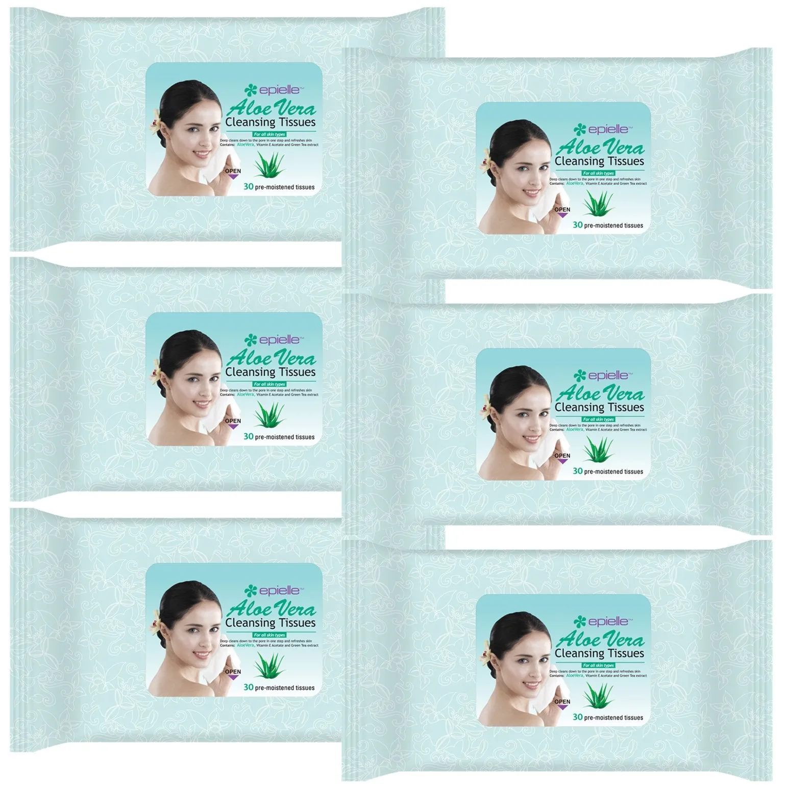 Aloe Vera Facial Cleansing Towelettes | Travel-Friendly Face Wipes