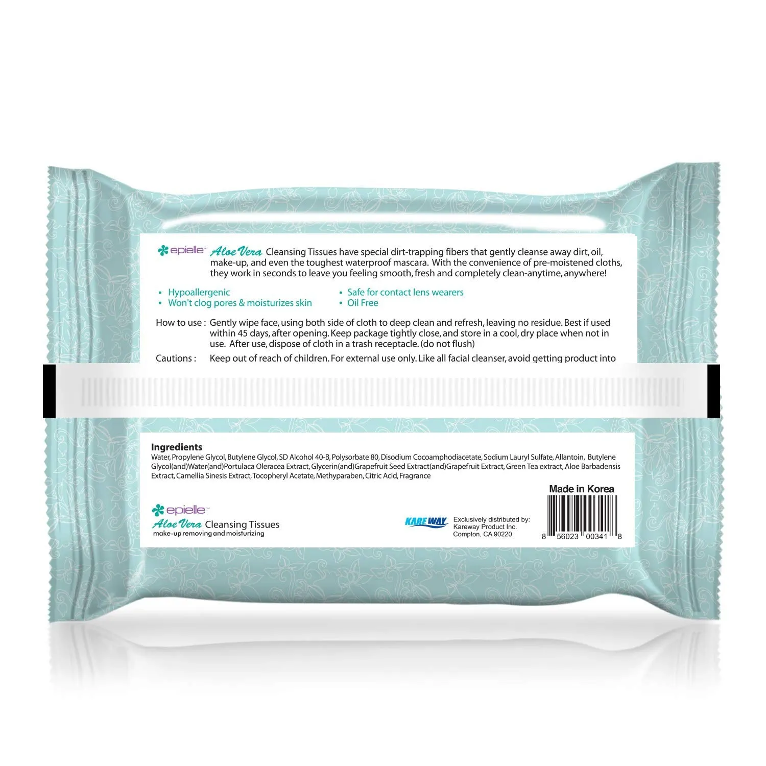 Aloe Vera Facial Cleansing Towelettes | Travel-Friendly Face Wipes