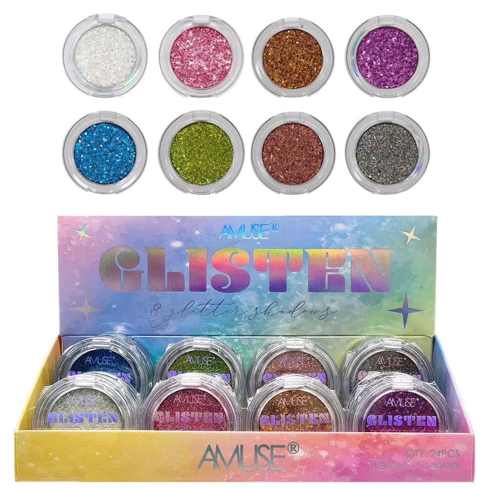 Amuse - Glisten 8 Glitter Shadows