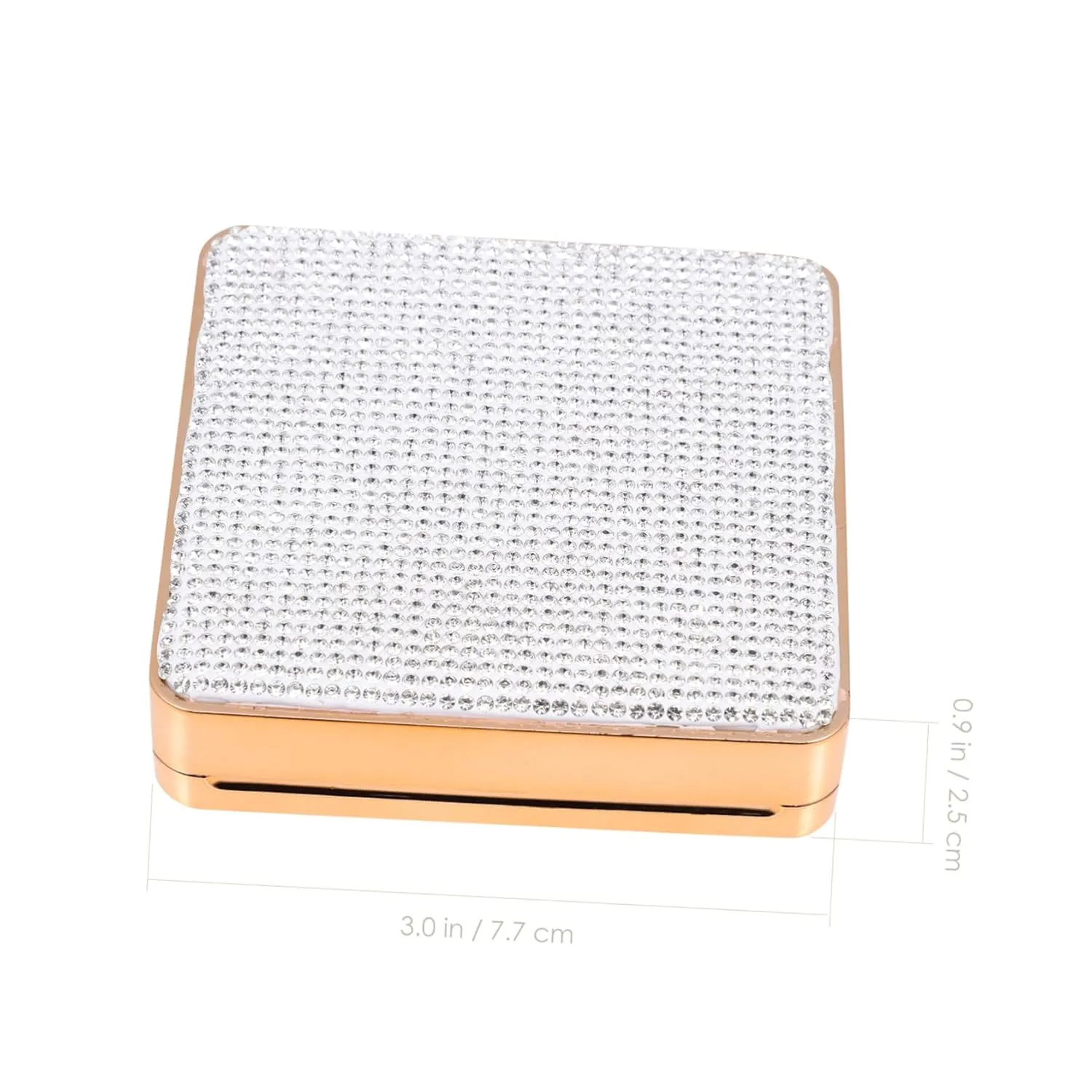 Angoily 3pcs Empty Powder Puff Box Container Elegant Liquid Foundation Holder Makeup Mirror Design for Travel Home Use for Beauty Applications