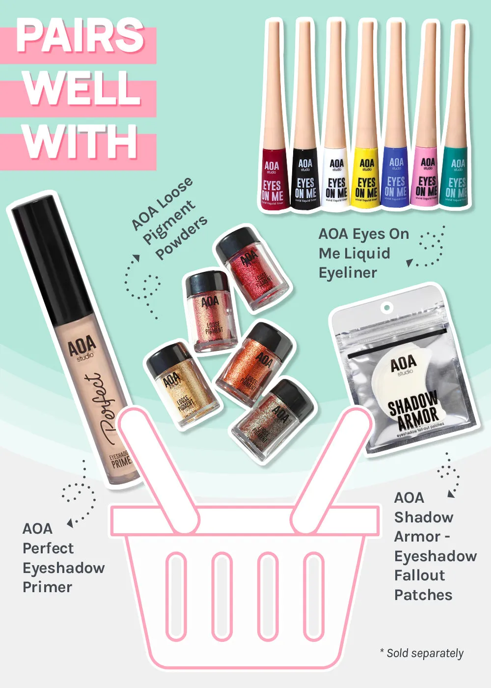 AOA Perfect Eyeliner   Eyeshadow Sticker Templates