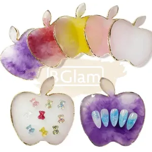 Apple Shape Resin Nail Art/Polish Mixing Palette