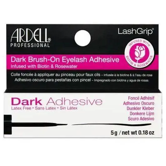 Ardell Lashgrip Brush-On Lash Adhesive With Biotin & Rosewater - Dark