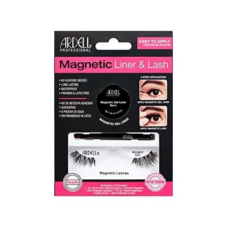 Ardell Magnetic Gel EyeLiner & False Lashes, Accent 002, 1 set