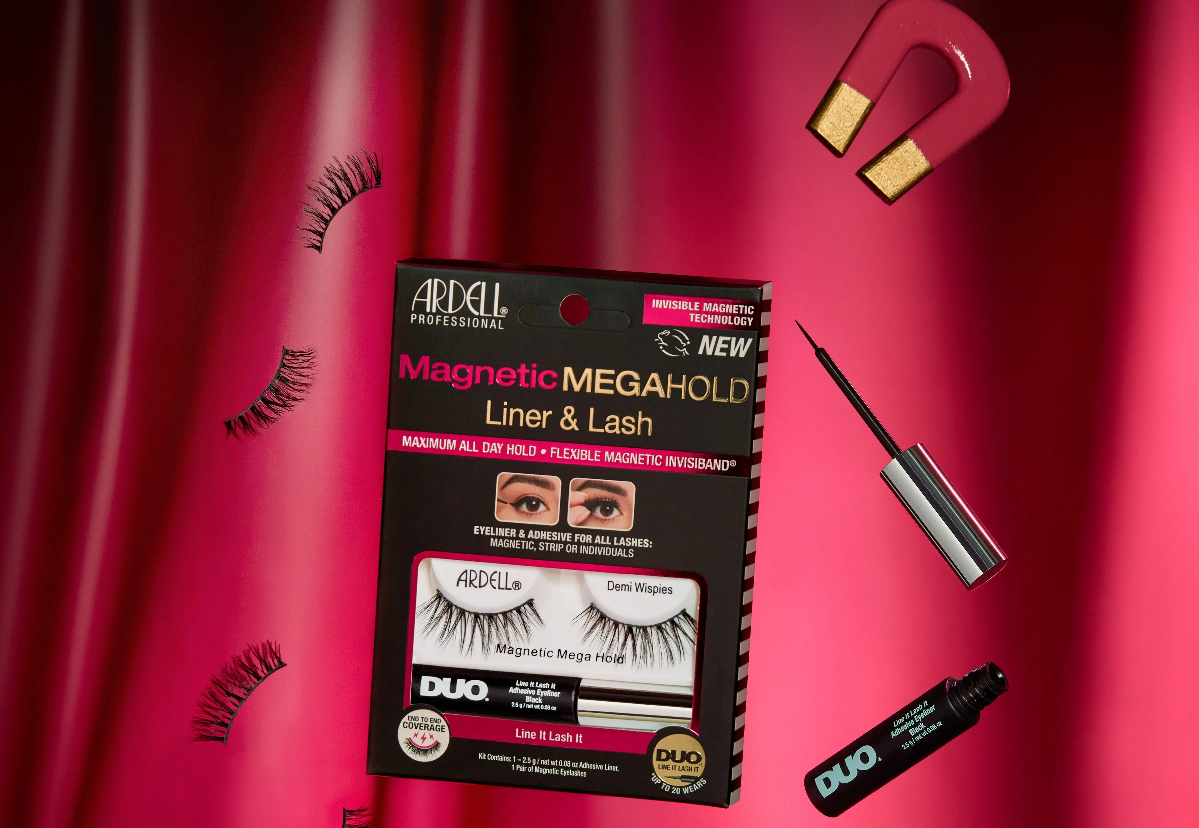 Ardell Magnetic MegaHold Liquid Liner & Lash Demi Lashes