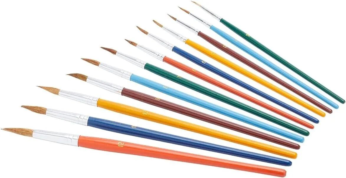 Artist's Paint Brush Set 12 Piece - FFJABS02
