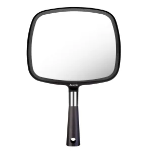 Auxmir Hand Mirror, Handheld Mirror with Handle for Makeup, Shaving, Facial Care, Black