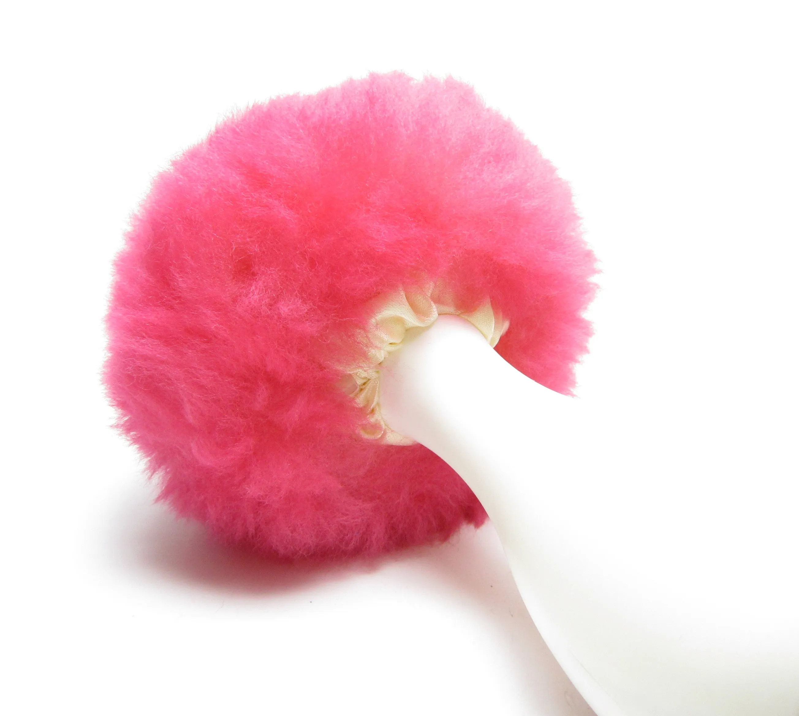 Avon Fluff Puff Powder Perfume Container with White Handle