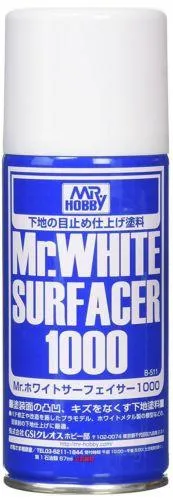 B511 Mr. White Surfacer 1000 Primer Spray