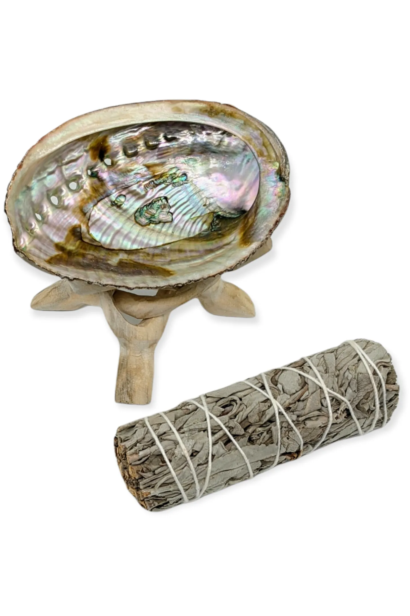 Basic Abalone White Sage smudge kit