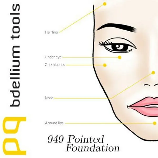 bdellium tools Studio 949 Pointed Foundation Brush