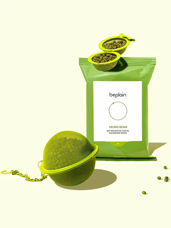 BEPLAIN Mung Bean PH Balanced Facial Cleansing Wipes 20pcs