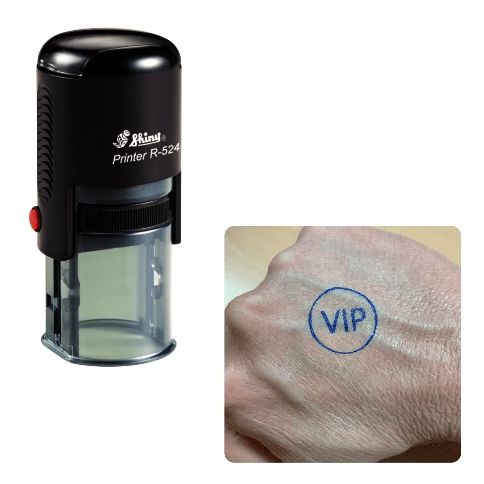 Bespoke Logo Self-Inking Hand Stamp - 22mm