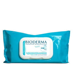 Bioderma Abcderm H2O Water Biodegradable Wipes, 60 count