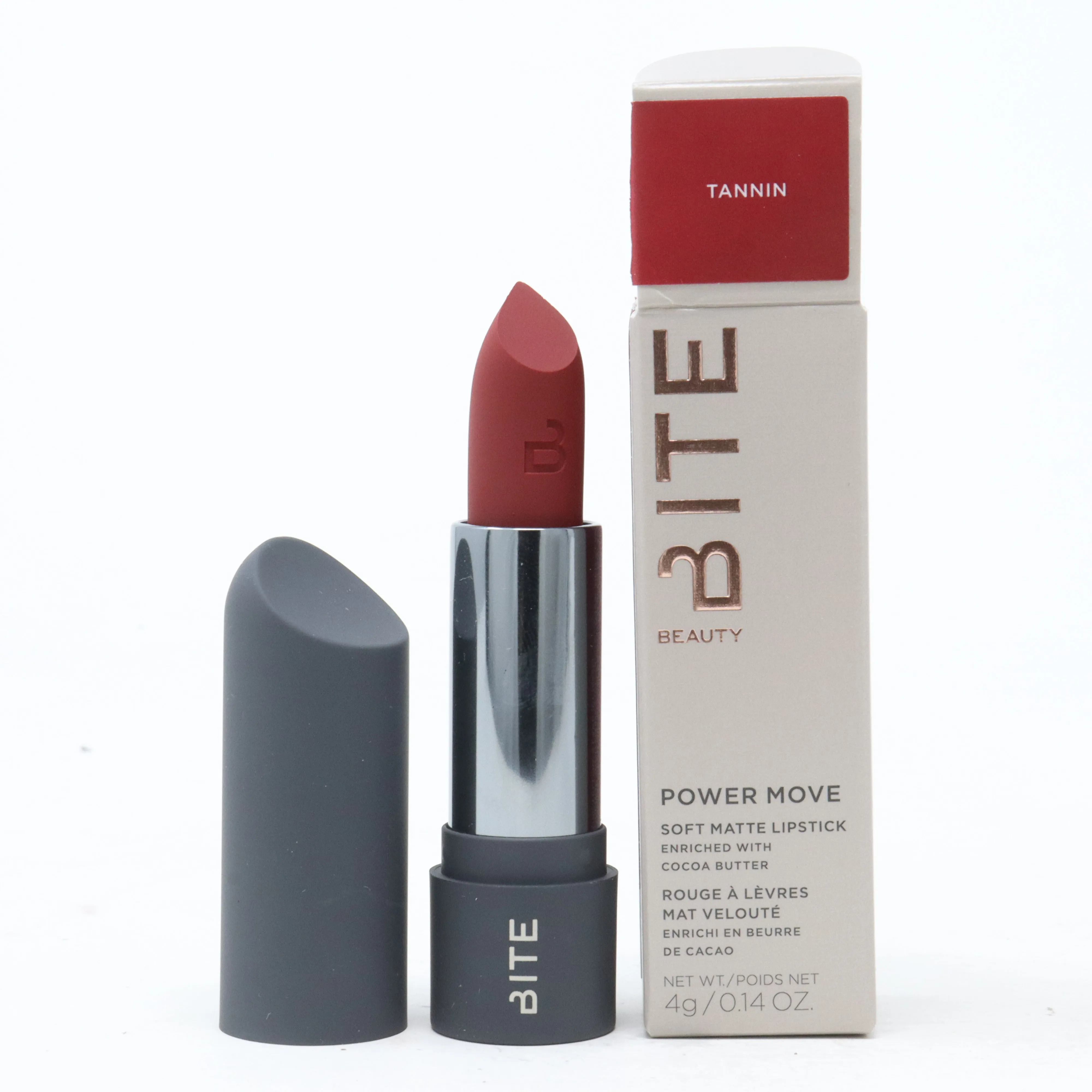 Bite Beauty Power Move Soft Matte Lipstick  0.14oz/4g New With Box