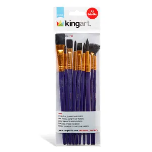 Black Nylon Brush Set 10 pc