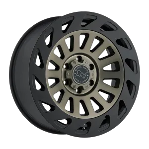 Black Rhino Madness 17X9 6X139.7 12mm Dark Tint Machine Face W/ Matte Black Lip
