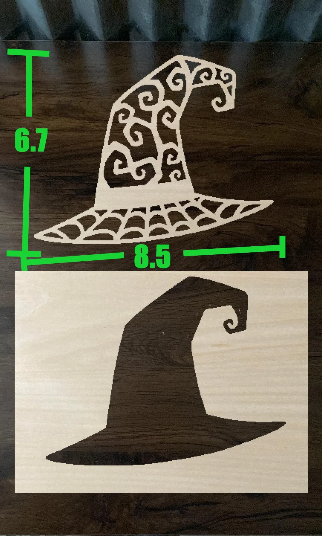 Bleach Stencil Halloween Witch Hat Stencil
