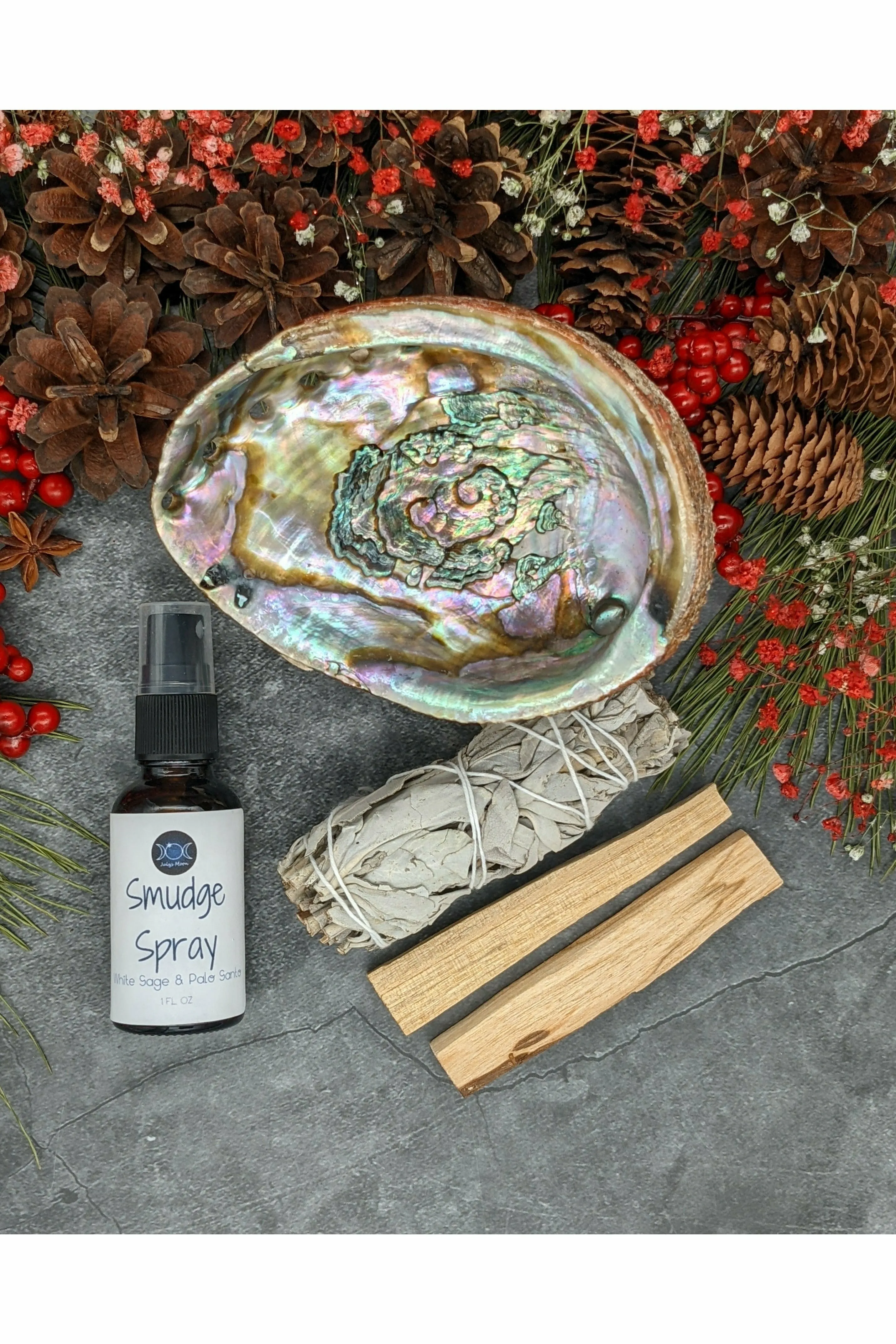 Blessings Smudge Kit - White Sage & Palo Santo with Smudge Spray