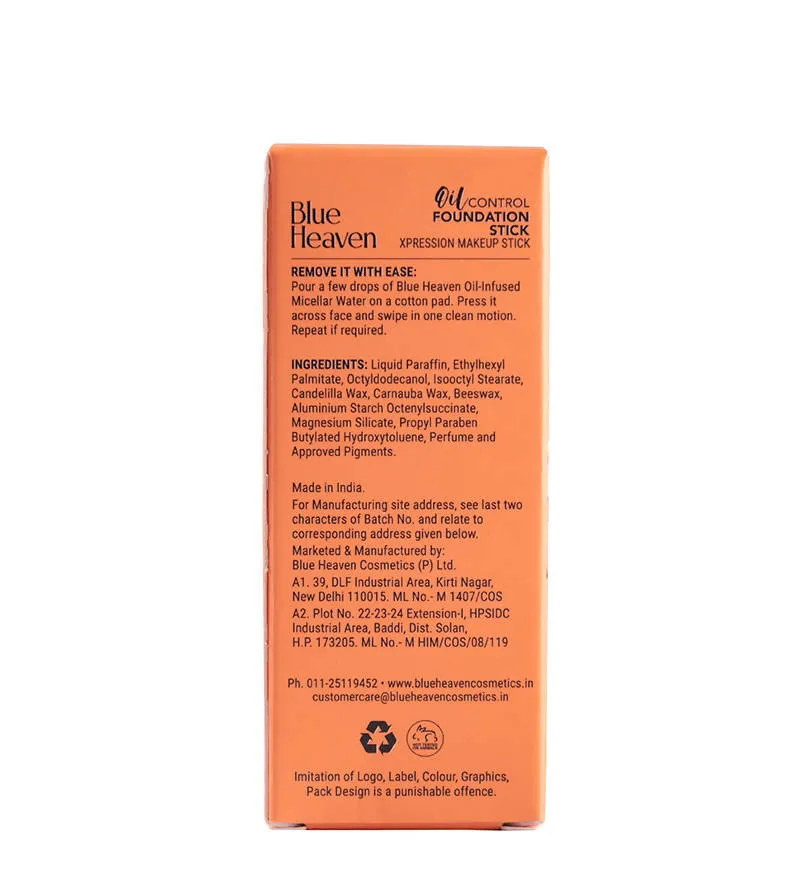 Blue Heaven Oil Control Foundation Stick Chocolate