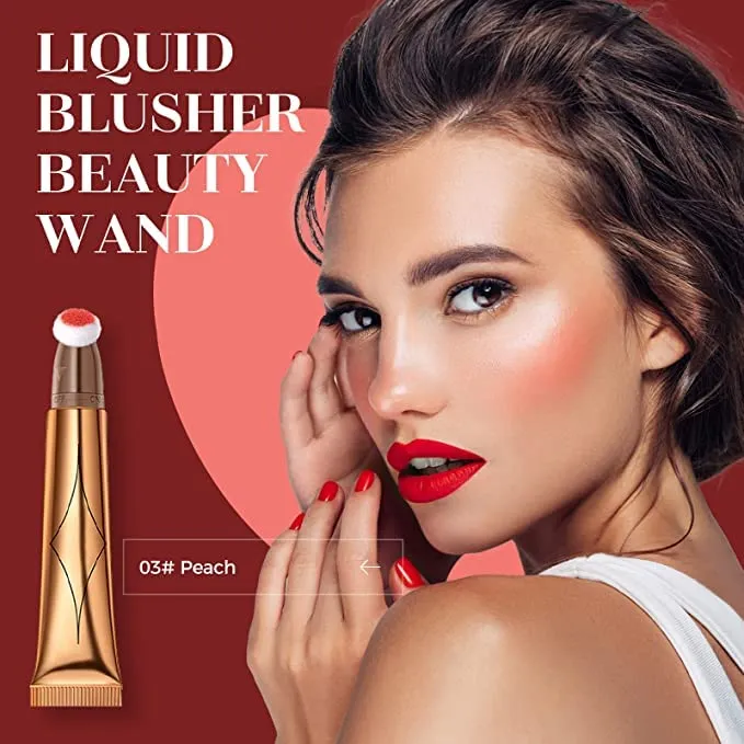 Blush Dreams Contour Beauty Wand, Liquid Face Concealer Contouring Stick with Cushion Applicator, Long Lasting Smooth Natural Matte Finish, Lightweight Blendable Super Silky Cream Contour Stick (Contour Stick)