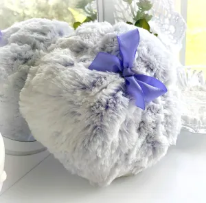 Body Powder Puff frosted purple, 5 inch - to apply dusting powder