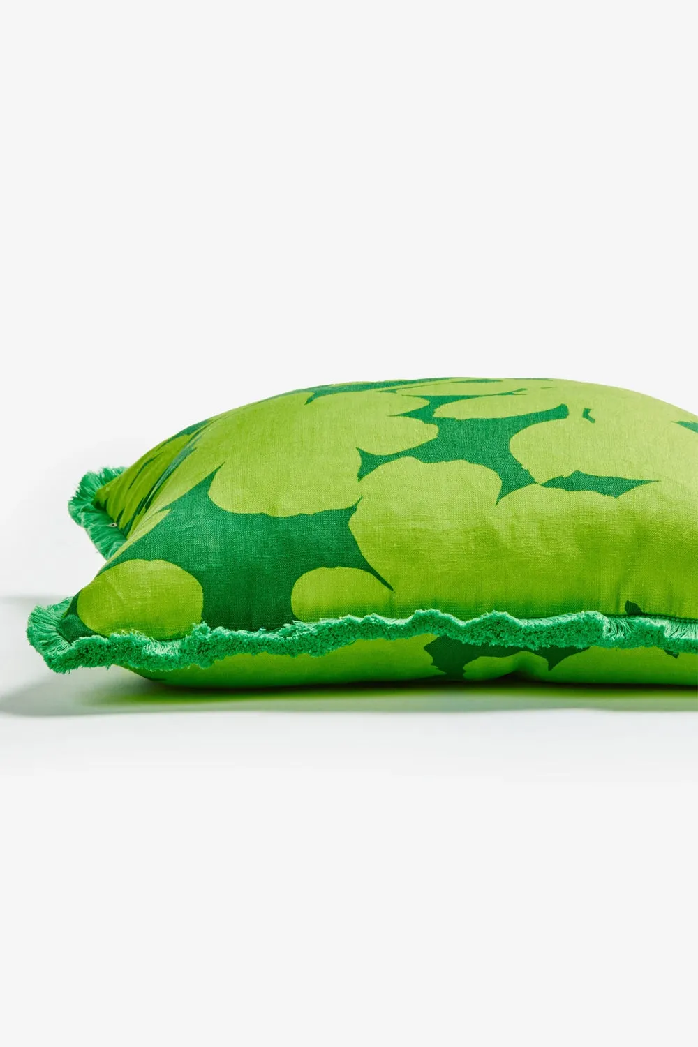 BONNIE AND NEIL CARMINE LIME CUSHION 50CM