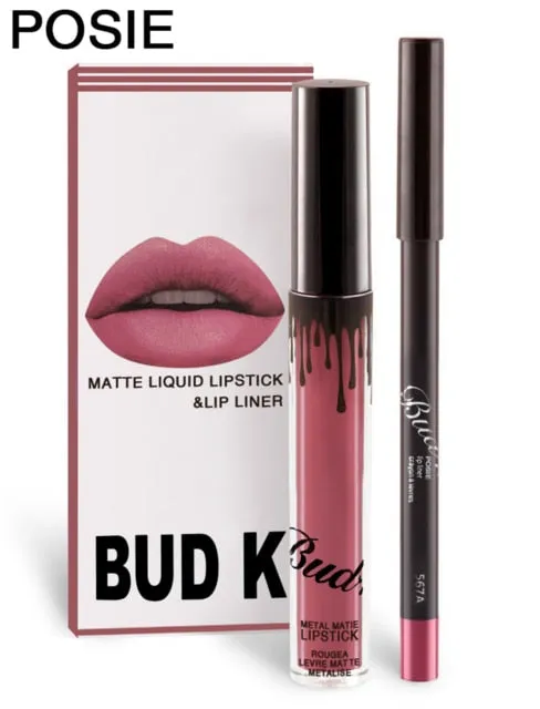 Brand BUD K liquid matte lipstick lips pencil makeup