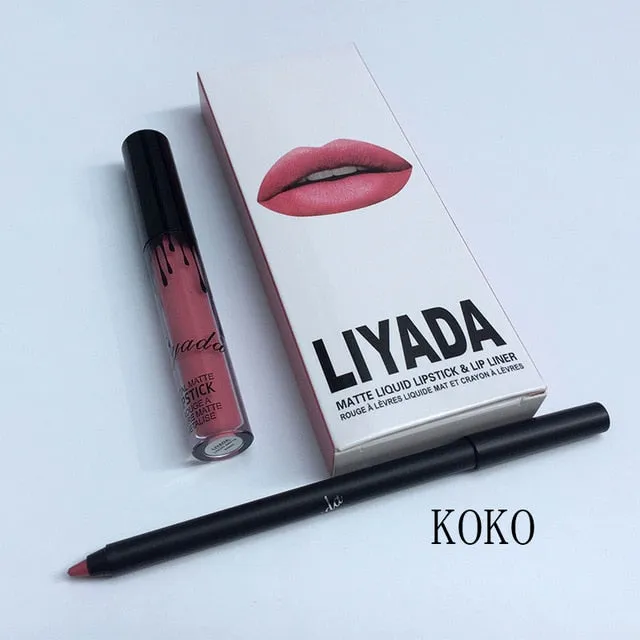 Brand BUD K liquid matte lipstick lips pencil makeup
