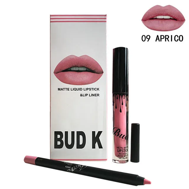 Brand BUD K liquid matte lipstick lips pencil makeup