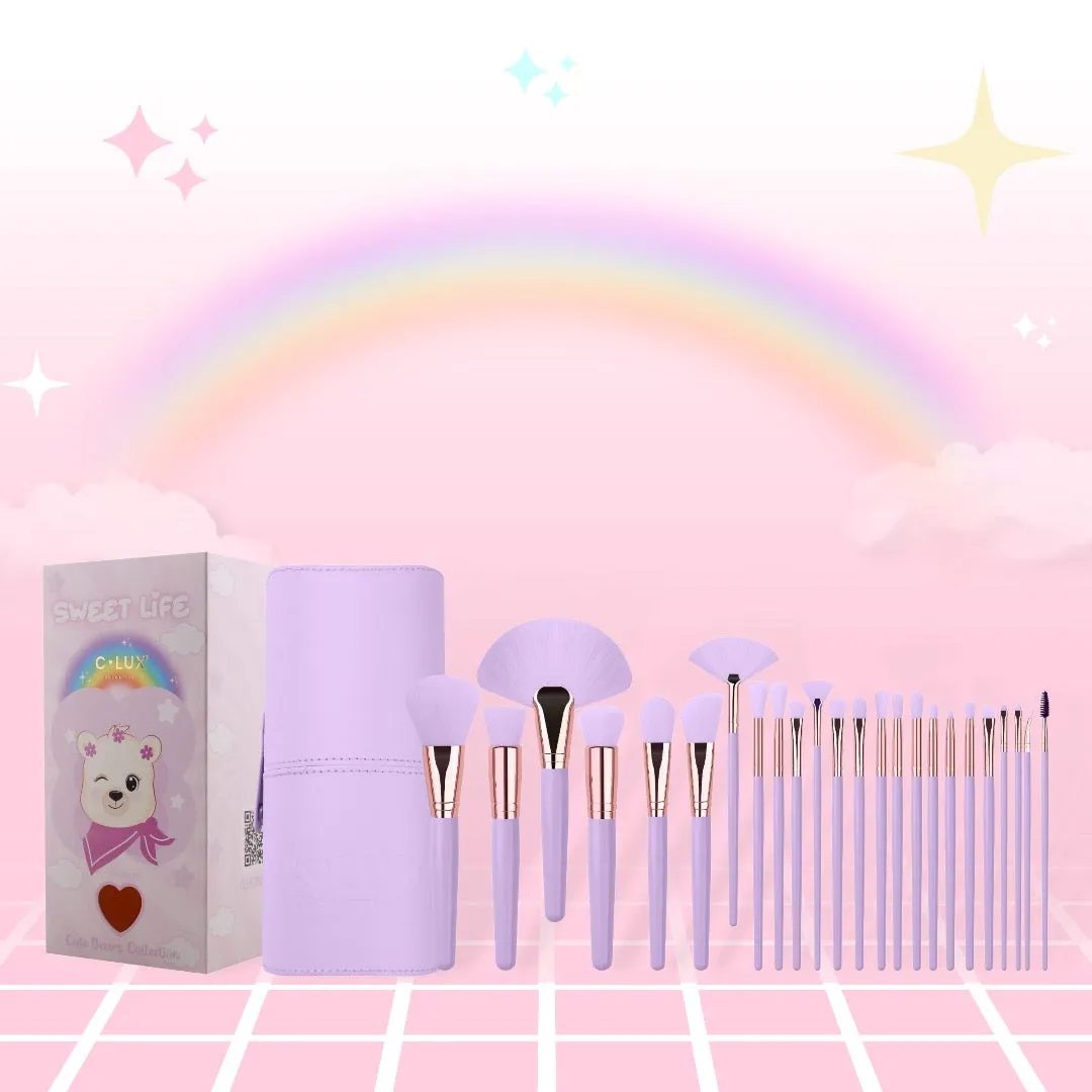 Brushes- CLUX 24pc Brush set SWEET LIFE (3pcs bundle, $15 each)