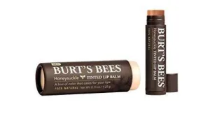 Burt's Bees Natural Tinted Lip Balm, Honeysuckle, 0.15 Ounce.