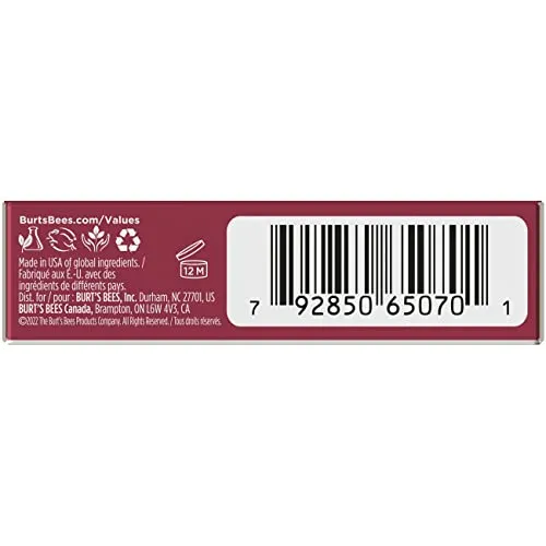 Burt’s Bees Tinted Lip Balm, SPF 30 100% Natural Origin Mineral Sunscreen, Sienna Rose, Mother's Day Gift, 1 Tube in Blister Box