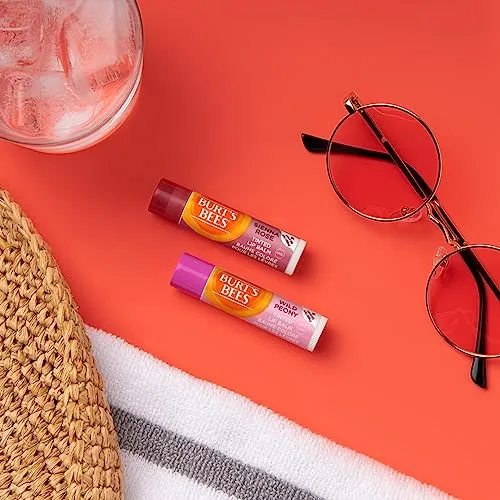 Burt’s Bees Tinted Lip Balm, SPF 30 100% Natural Origin Mineral Sunscreen, Sienna Rose, Mother's Day Gift, 1 Tube in Blister Box