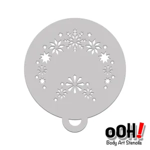 C05 Snowflake Flip Face Paint Stencil 1