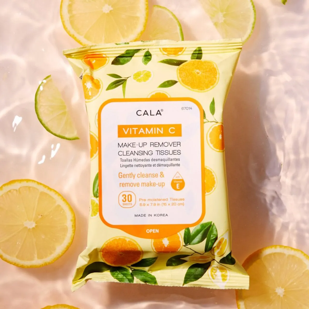 Cala  Makeup Remover Cleansing Tissues: Vitamin C (30 Sheets)
