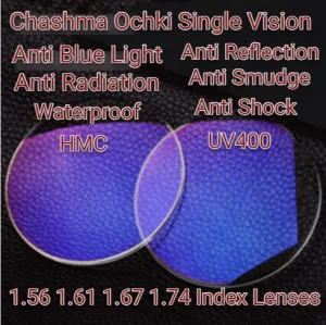 Chashma Ochki Single Vision Clear Lenses Anti Blue Light