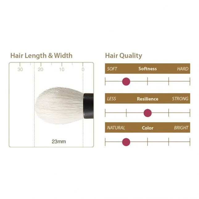 Chikuhodo T-6 Large Eyeshadow Brush, Takumi Series