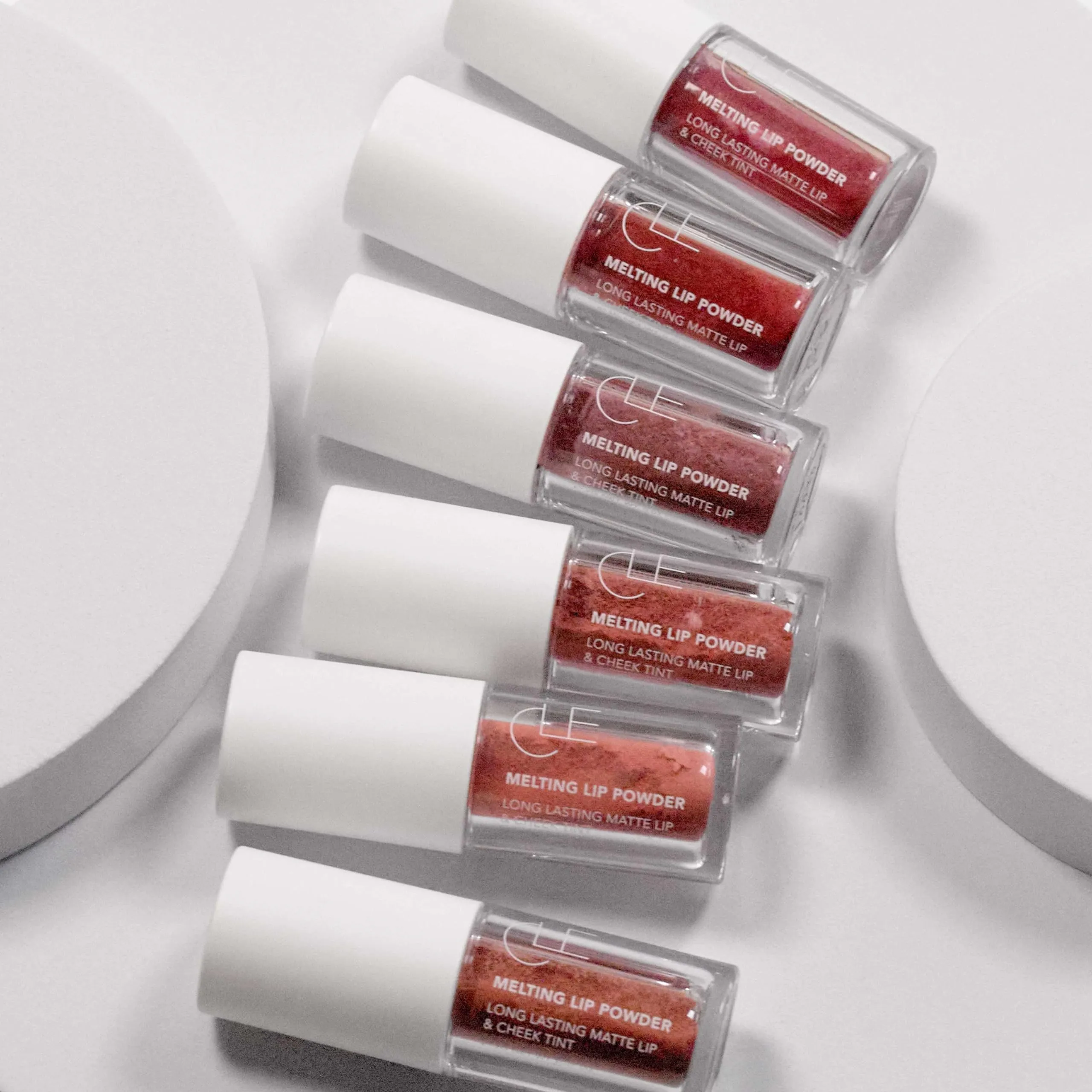 CLE Cosmetics Melting Lip Powder - Lip Tint (Vegan, Cruelty Free, Paraben-Free) with Long-Lasting, Weightless Lip Stain, Usable on Lips, Eyes and Cheeks, Matte Finish (Desert Rose / 0.07 oz)