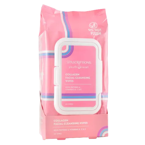 Collagen Facial Cleansing Wipes (60 CT)