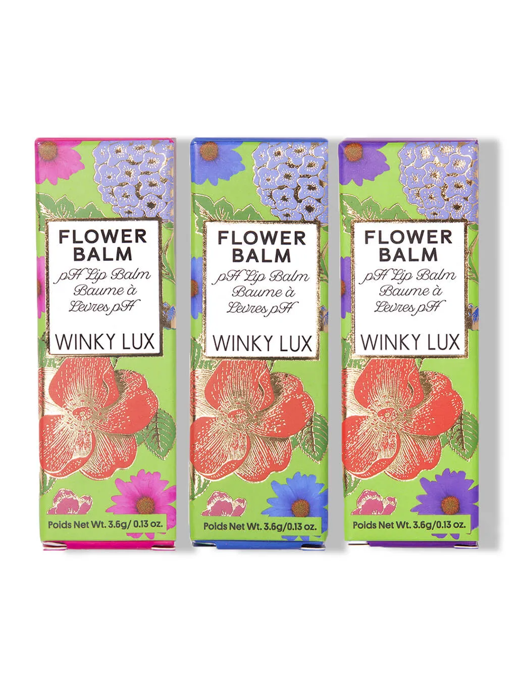 Color-Changing Flower Lip Balm Trio