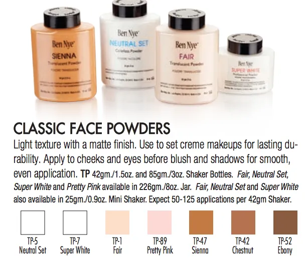 Colorless Powder: Neutral Set