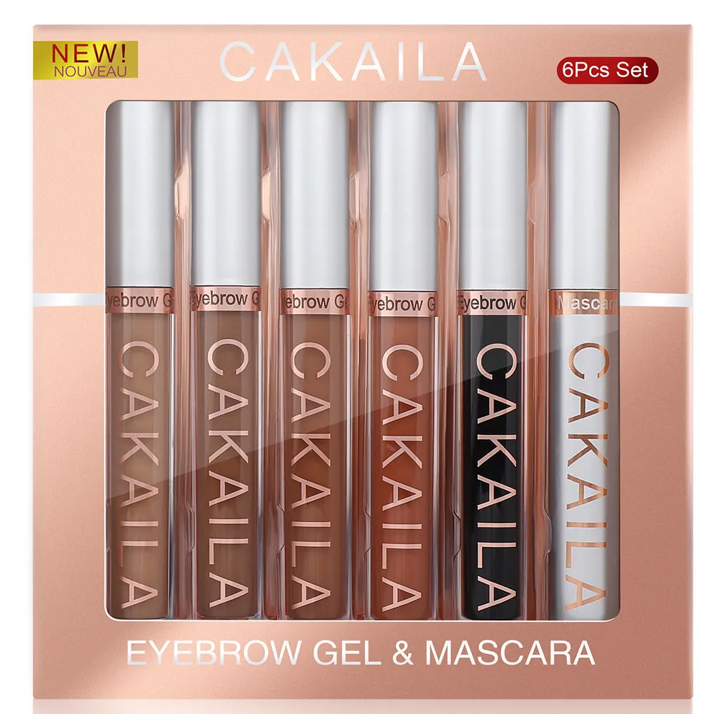 Coloured Brow Gels   Mascara Set by Cakaila - 6 Piece Set