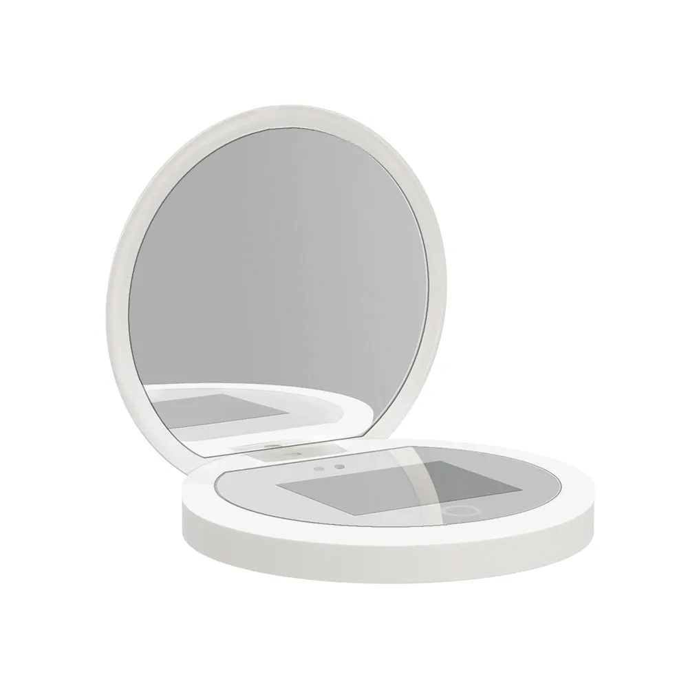 Compact Makeup Mirror with UV Camera for Sunscreen Test Portable Travel