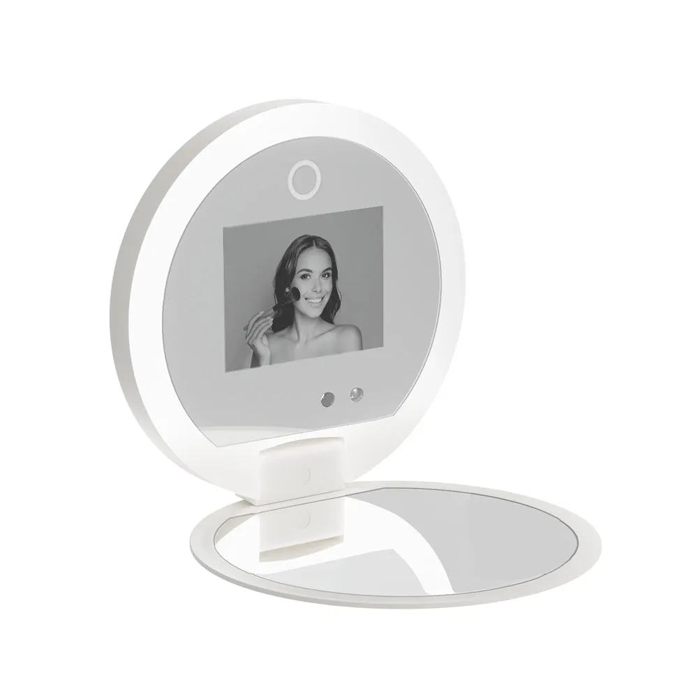 Compact Makeup Mirror with UV Camera for Sunscreen Test Portable Travel